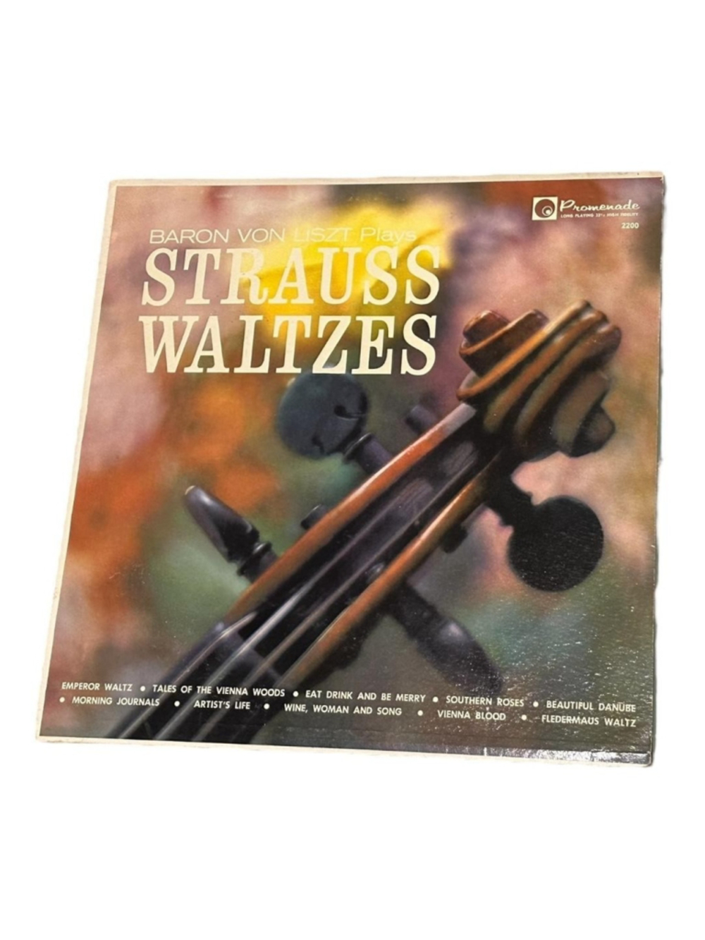 Vintage Harry Horlick Vinyl LP Strauss Waltzes Vocalion Classical Black USA